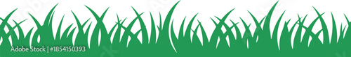 A simple illustration of green grass blades against a white background