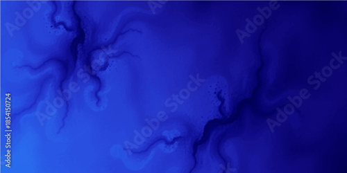 Abstract vector illustration of blue water flowing across a global map of the earth's continents and oceans to create a painted world geography art piece