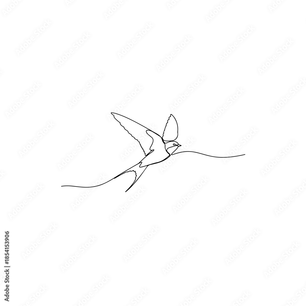 Obraz premium Flying bird isolated on transparent background