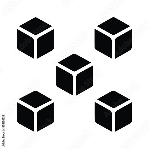 Cryptocurrency Line Silhouette Icon 