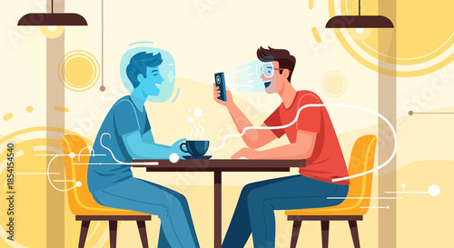 Augmented reality cafe meeting: A glimpse into the future of social interaction technology