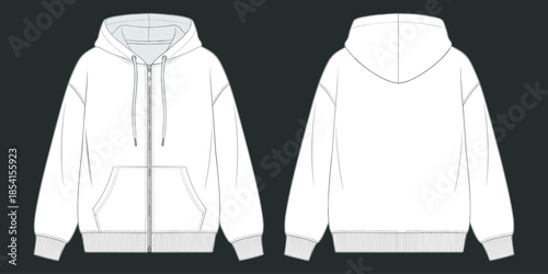 hoodie, sweatshirt, fashion, sketch, zipper, drawstring, pocket, cuff, ribbed, garment, design, vector, clothing, illustration, silhouette,
hooded sweatshirt, fashion sketch, zip
