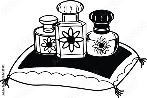 luxury perfume abstract background