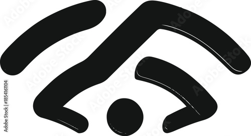 Digital Connectivity: A symbolic representation of wireless connectivity, using simple yet effective shapes to denote the access point in a modern setting.