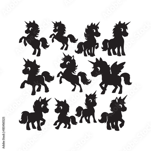 Unicorn Silhouettes Collection