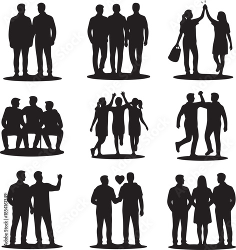 Four decorative crowns and skull illustration set isolated