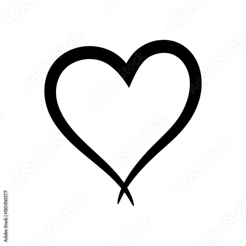 Hand drawn heart Symbol Icon
