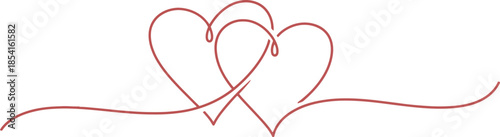 Interconnected hearts symbolizing love and unity