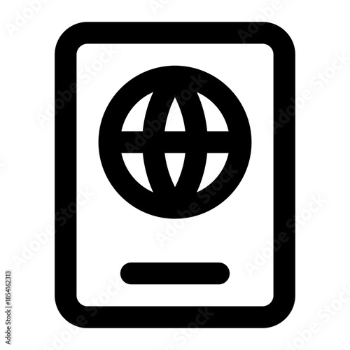 passport icon for illustration