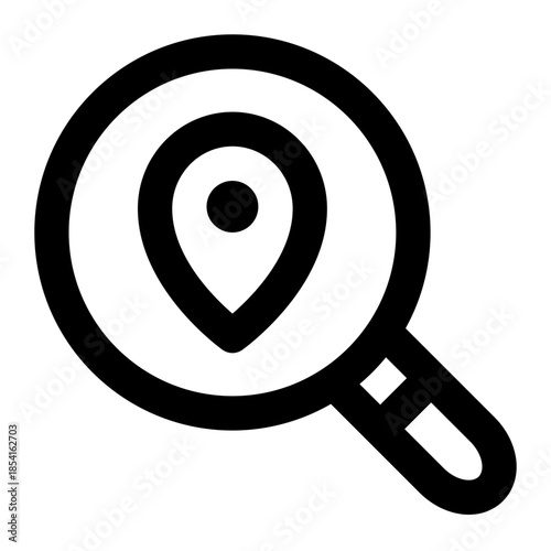 search location icon for illustration