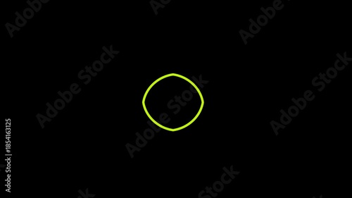 tennis ball on black background