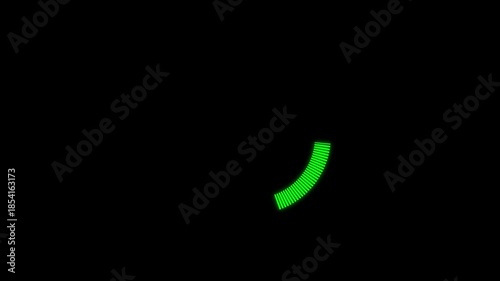 green arrow on black background