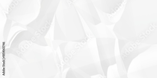 Crumple crushed white paper obsolete rumple craft design. wrinkle ripped creased crumple aged closeup recycled document grunge paper background.