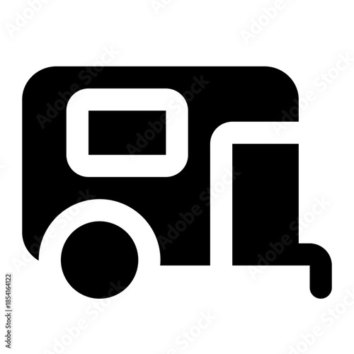 caravan icon for illustration