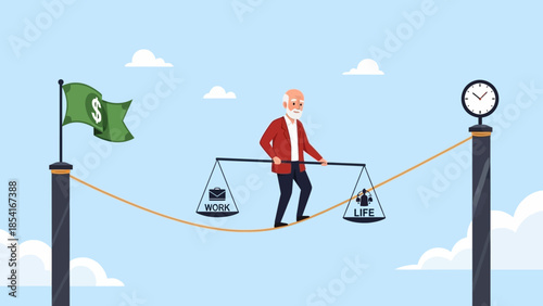 Navigating the Tightrope of Retirement Finance An Elderly Man's Quest to Balance Income and Expenses Against Time and Financial Goals