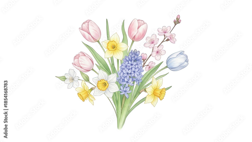 Obraz premium bouquet of spring flowers