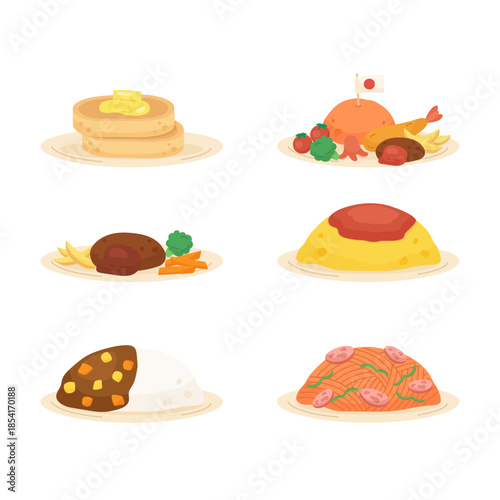 popular japanese dish set 2