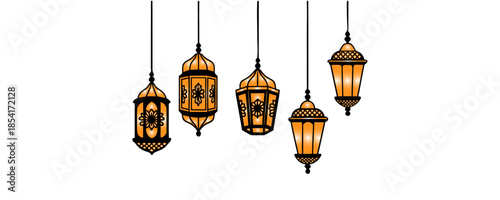 Traditional Islamic Lantern Vector Art
