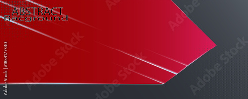 Red and gray background. New Year symbol for business, stock exchange, finance. Banner.