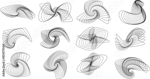 Dynamic wireframe designs for modern technology and innovation