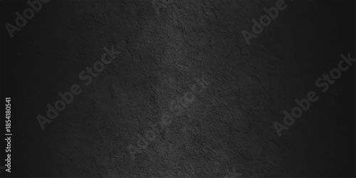 Dark grunge texture and weathered black leather material create a rough vintage backdrop with a dirty charcoal gray surface and old paper patterns