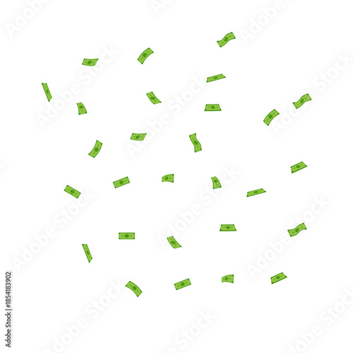 Falling Money Illustration