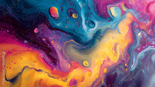 Swirling galaxy of colors