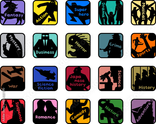 映画ジャンルアイコン