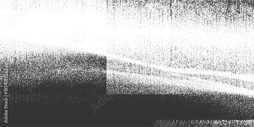 Black and white abstract grainy texture with diagonal lines and dark bottom background