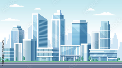 Contemporary Cityscape Skyline