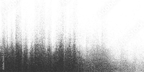 Black dots gradient on white background abstract texture