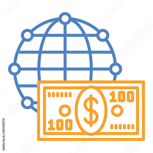 Global currency Icon