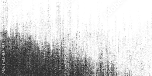 Black and white abstract texture with vertical gradient of dots and lines background