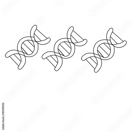 
Minimalist dan helix continuous one-line vector illustration

