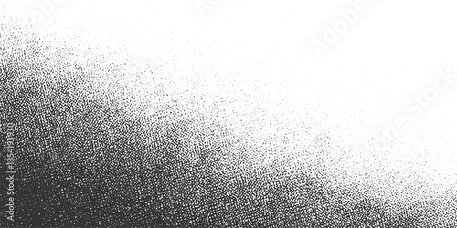 Black and white stipple texture gradient fading to white