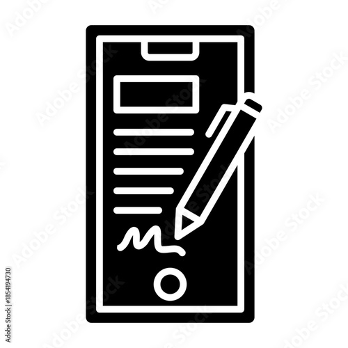 Electronic signature Icon