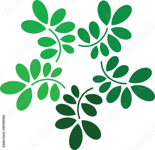 green leaves background