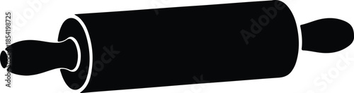 Silhouette rolling pin for baking and cooking Vector Illustration