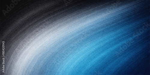 A smooth dark blue abstract background features a brushed metallic steel texture with subtle wave patterns and light grey motion blur lines for a modern wallpaper design