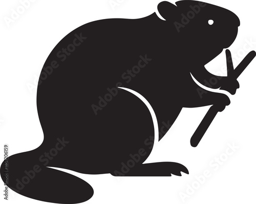 Beaver Silhouette
