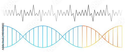 Heart rate pulse graph. Heartbeat icon. ECG, EKG test report. Electrocardiogram line symbol. Heart rhythm sign. 
