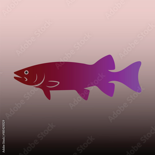 
Fish or seafood flat icon for food