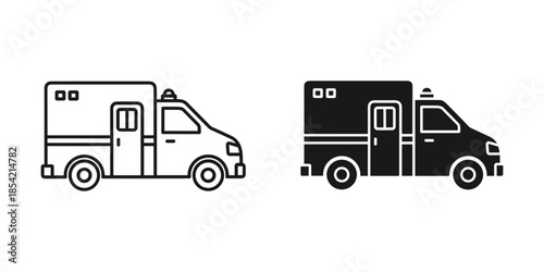 Two ambulances ready for emergency response