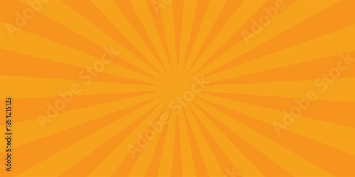 orange sun rays background design template