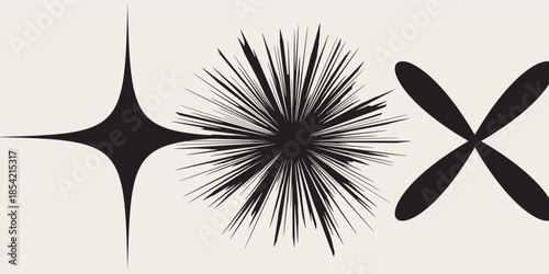 Set of blinking stars, sparks and sparkles. Shining twinkle sunburst shapes collection. Magic light flare pack for design template, poster, banner, brochure, leaflet. Vector glint glitter illustration