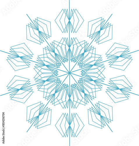 snowflake on white background