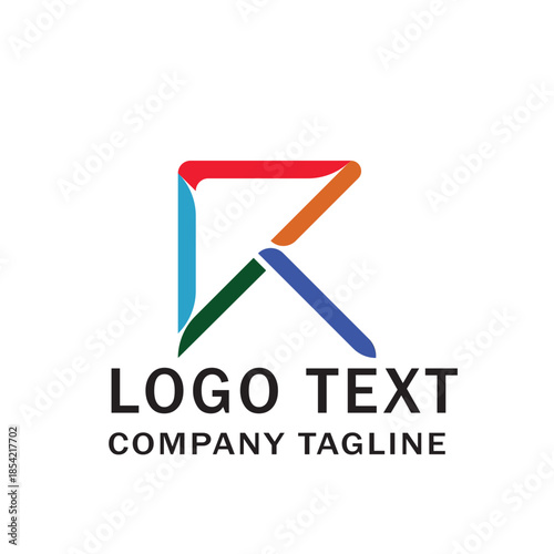 r or rk tetter logo design