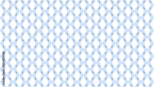 A blue and white patterned background with a white diamond shape in the middle