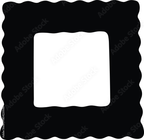 Modern trendy border frame vector illustration