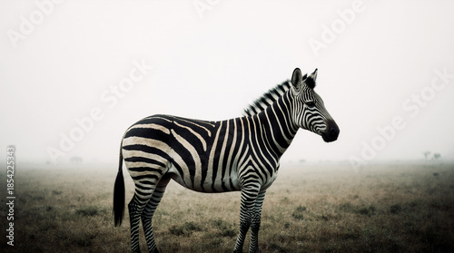 Wild Zebra in Natural Habitat
